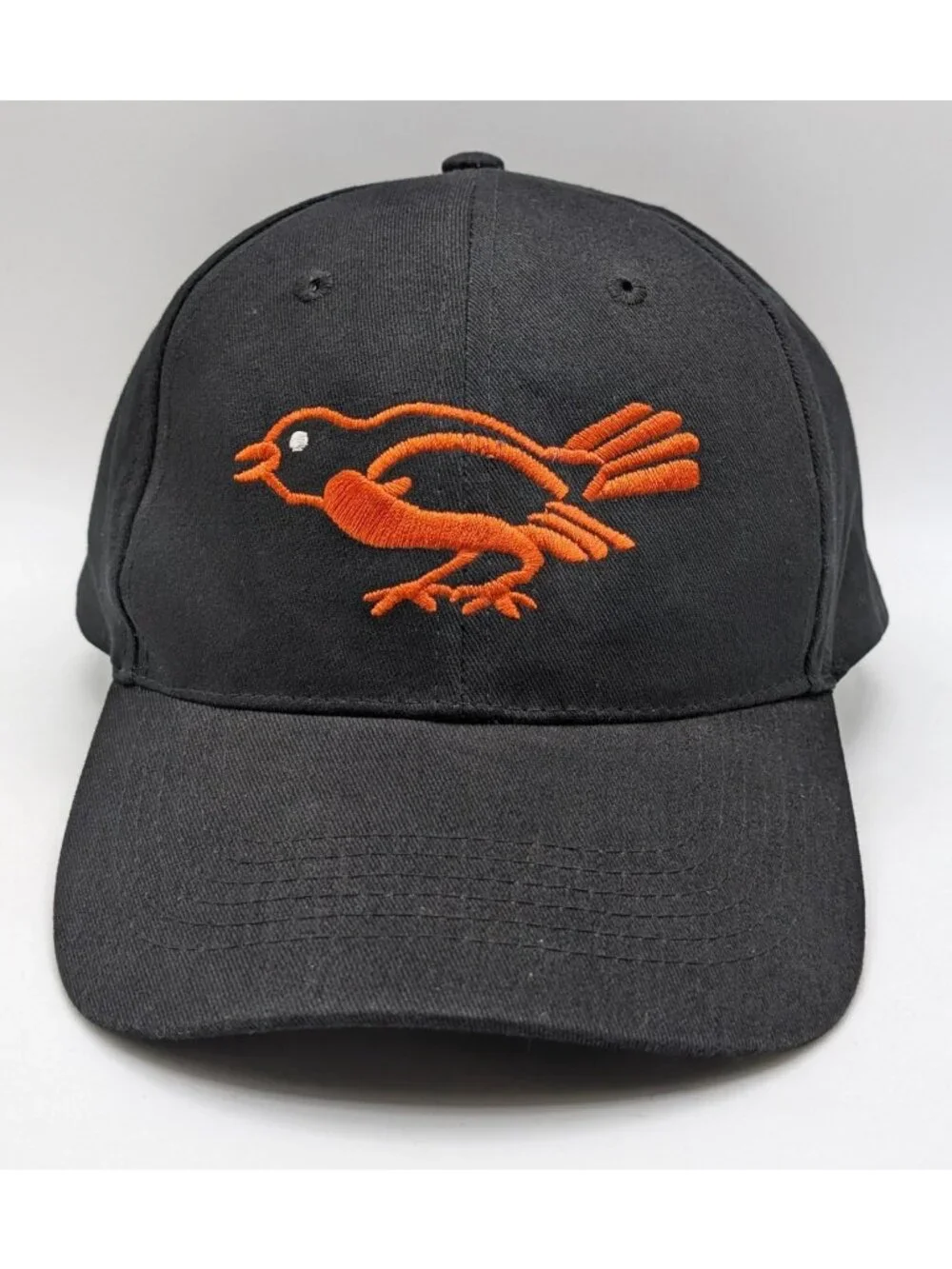 Baltimore Orioles DAP Strap Back Hat MLB Baseball Stadium Promo Cap All Black